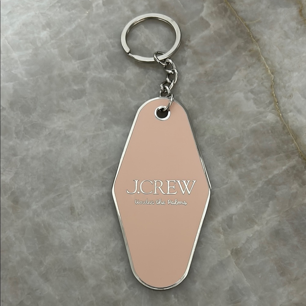 J.Crew Under the Palms Pink Keychain